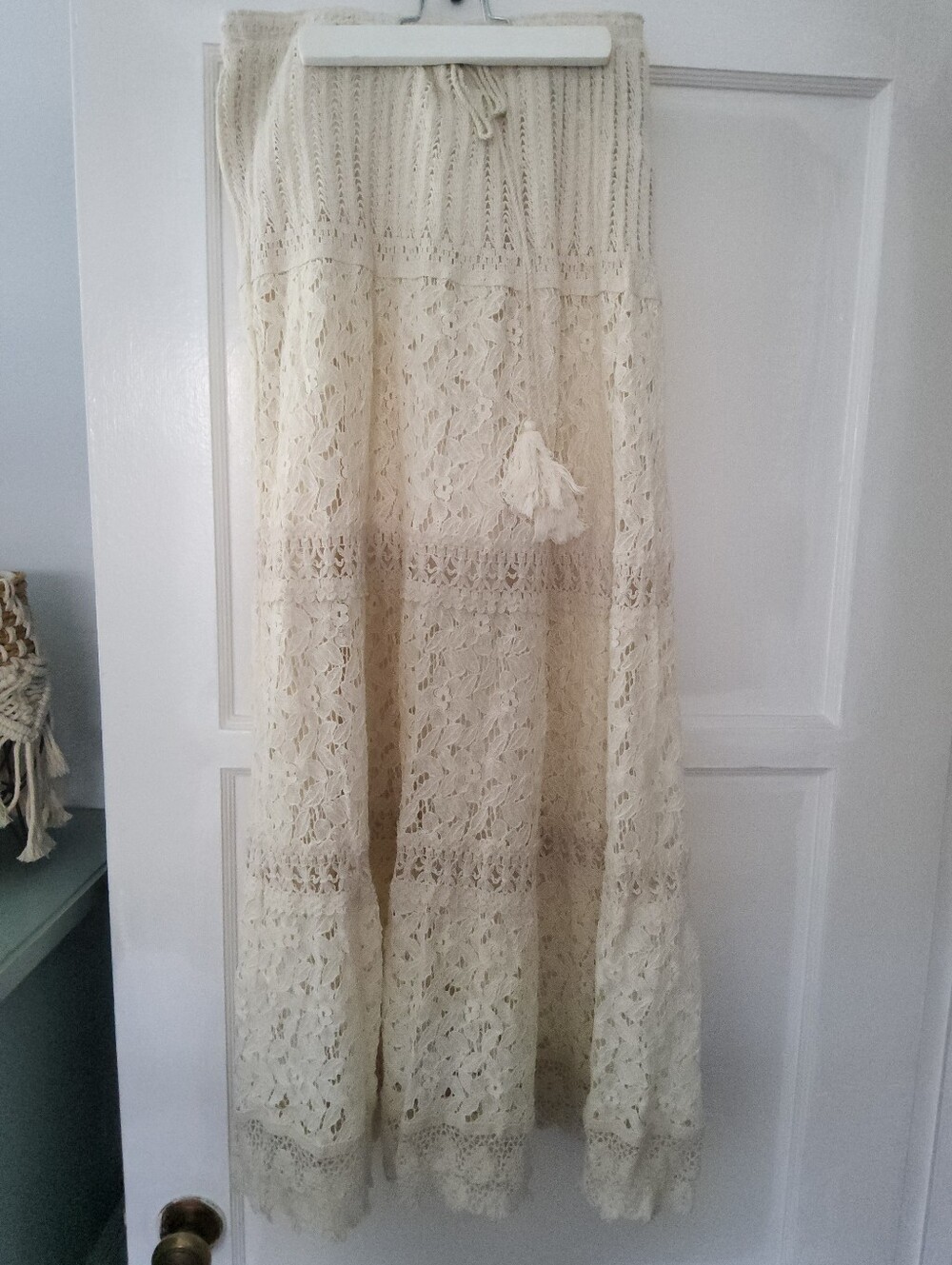 PICK ME Lace & Crochet Maxi Skirt